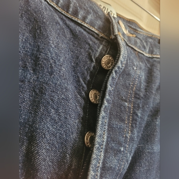 Agolde Men's Medium Wash Straight Leg Button Fly Jeans Size 30 29 length - Picture 4 of 5